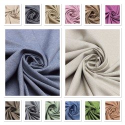 Carmilla Color Chart Wholesale Linen Flat Dobby Weave Background Curtain Fabrics Living Room and Bedroom Curtains 21 Models 100% Polyester